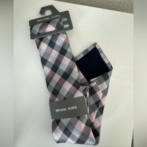 Michael Kors Pink and Gray Tie